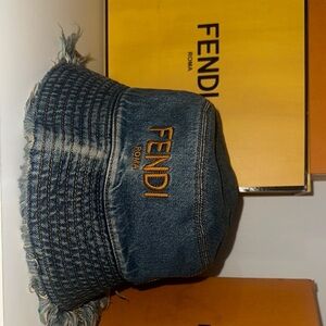 Fendi Denim Bucket Hat